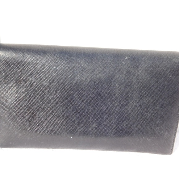 SOLD-AUTHENTIC PRADA LONE BI-FOLD WALLET BLACK - Picture 2 of 8